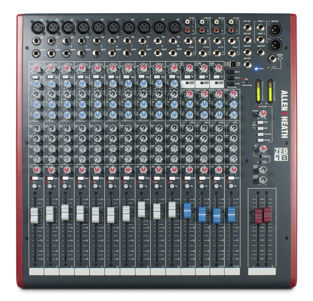 Аналоговые пульты / Микшерный пульт ALLEN HEATH ZED-18