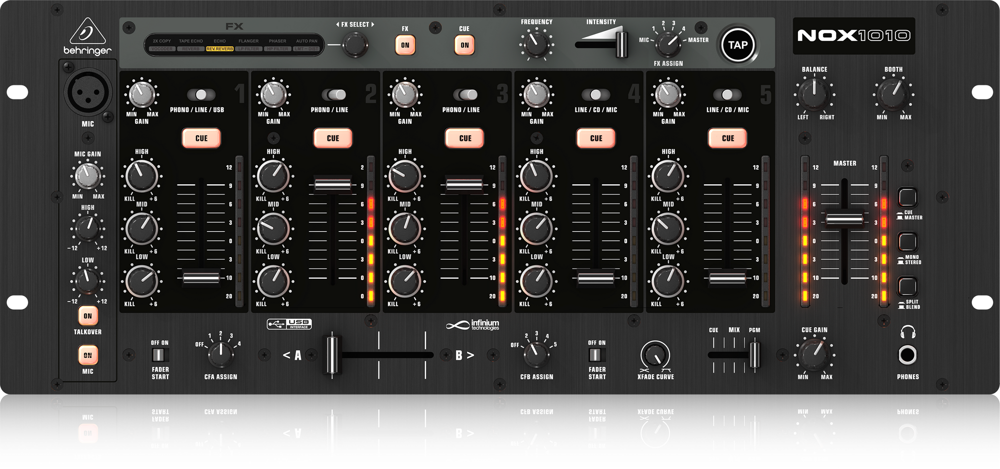 Мікшерні пульти для DJ / DJ мікшерний пульт BEHRINGER NOX1010