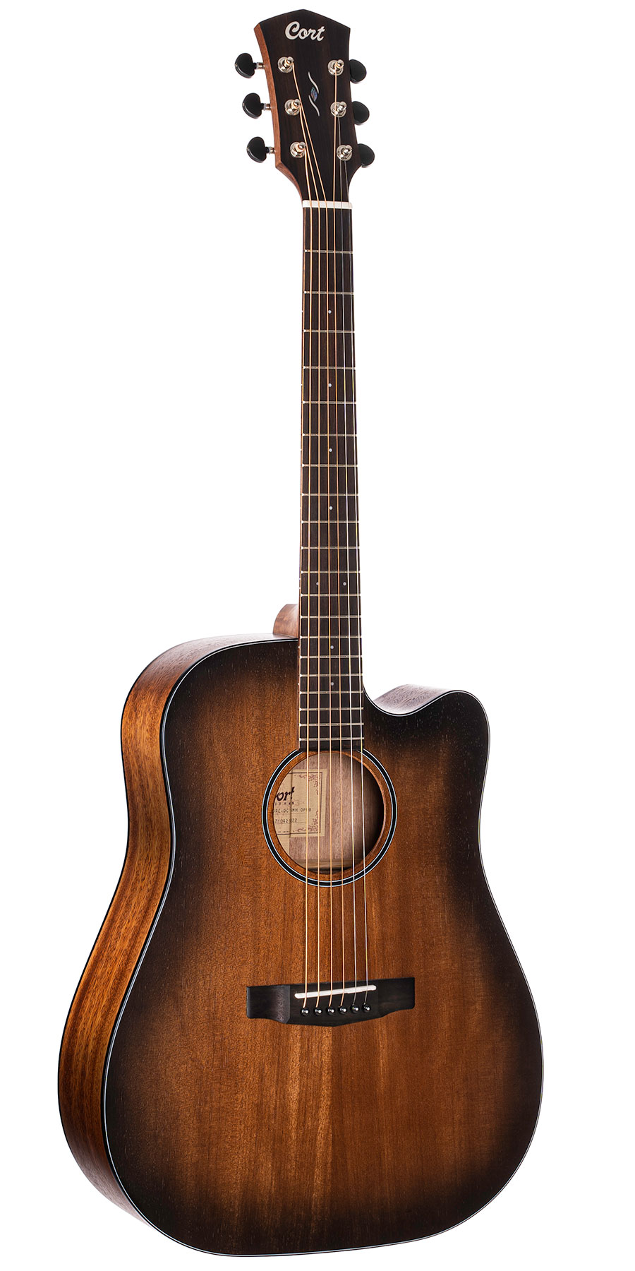 Електроакустичні гітари / Гітара електро-акустична CORT Core-DC Mahogany (Open Pore Black Burst)