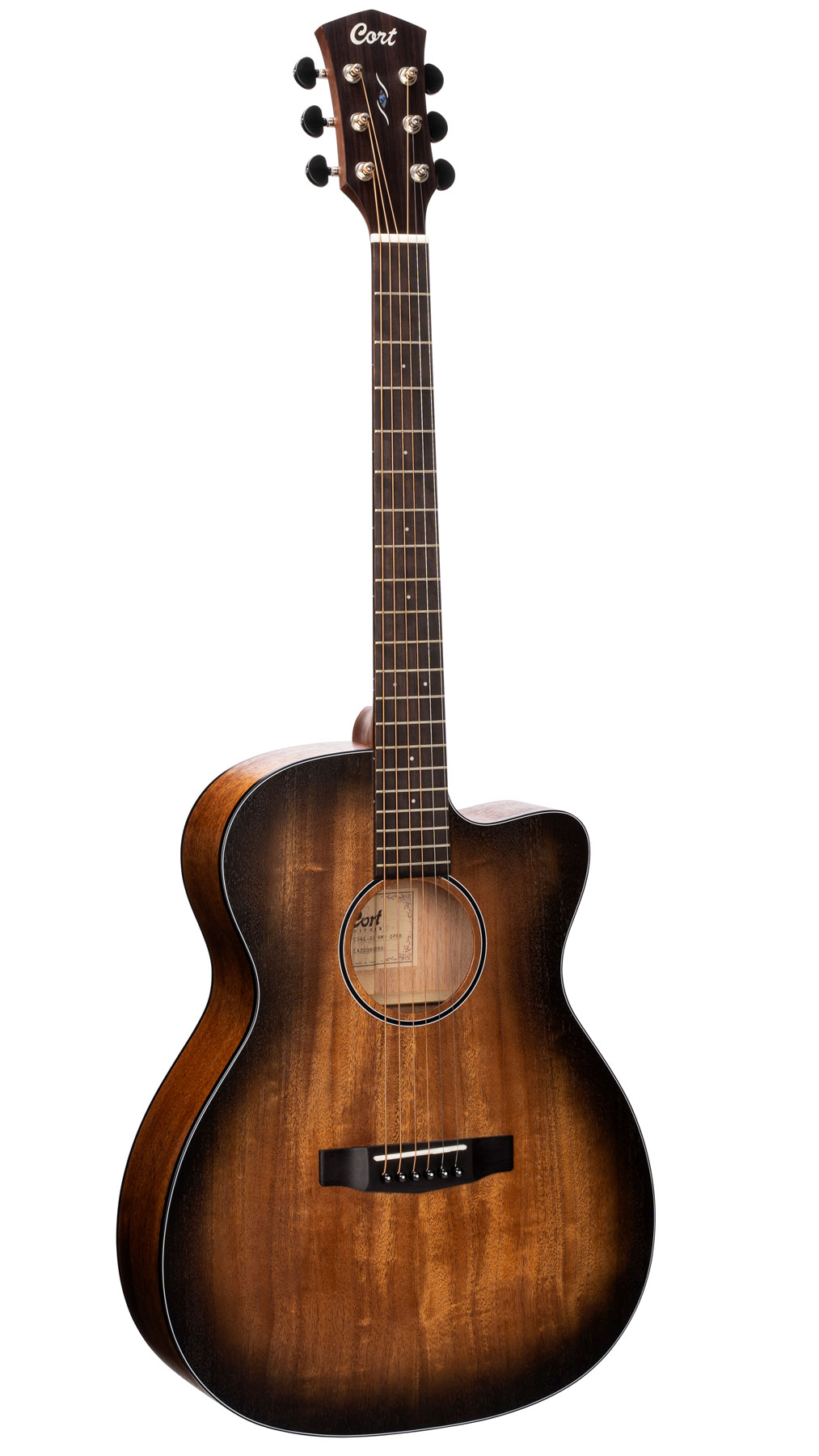 Електроакустичні гітари / Гітара електро-акустична CORT Core-OC Mahogany (Open Pore Black Burst)