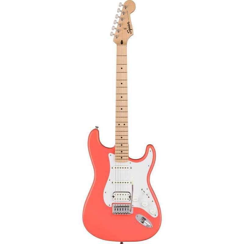 Электрогитары / Гитара электро SQUIER by FENDER SONIC STRATOCASTER HSS MN TAHITY CORAL