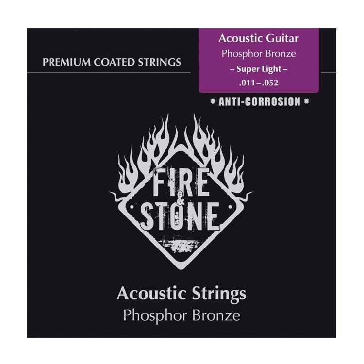 Струны для гитар / Струны для акустической гитары Fire&Stone Set Phosphor Bronze Super Light