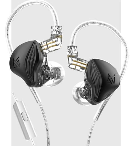 Навушники вкладиші / Навушники KZ Audio ZEX BLACK NO MIC