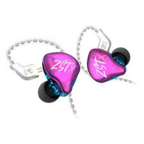 Навушники вкладиші / Навушники KZ Audio ZST X PURPLE MIC