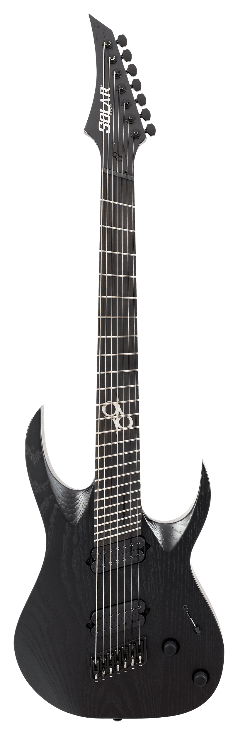Електрогітари / Гітара електро SOLAR GUITARS A1.7BOP-FF BLACK OPEN PORE MATTE