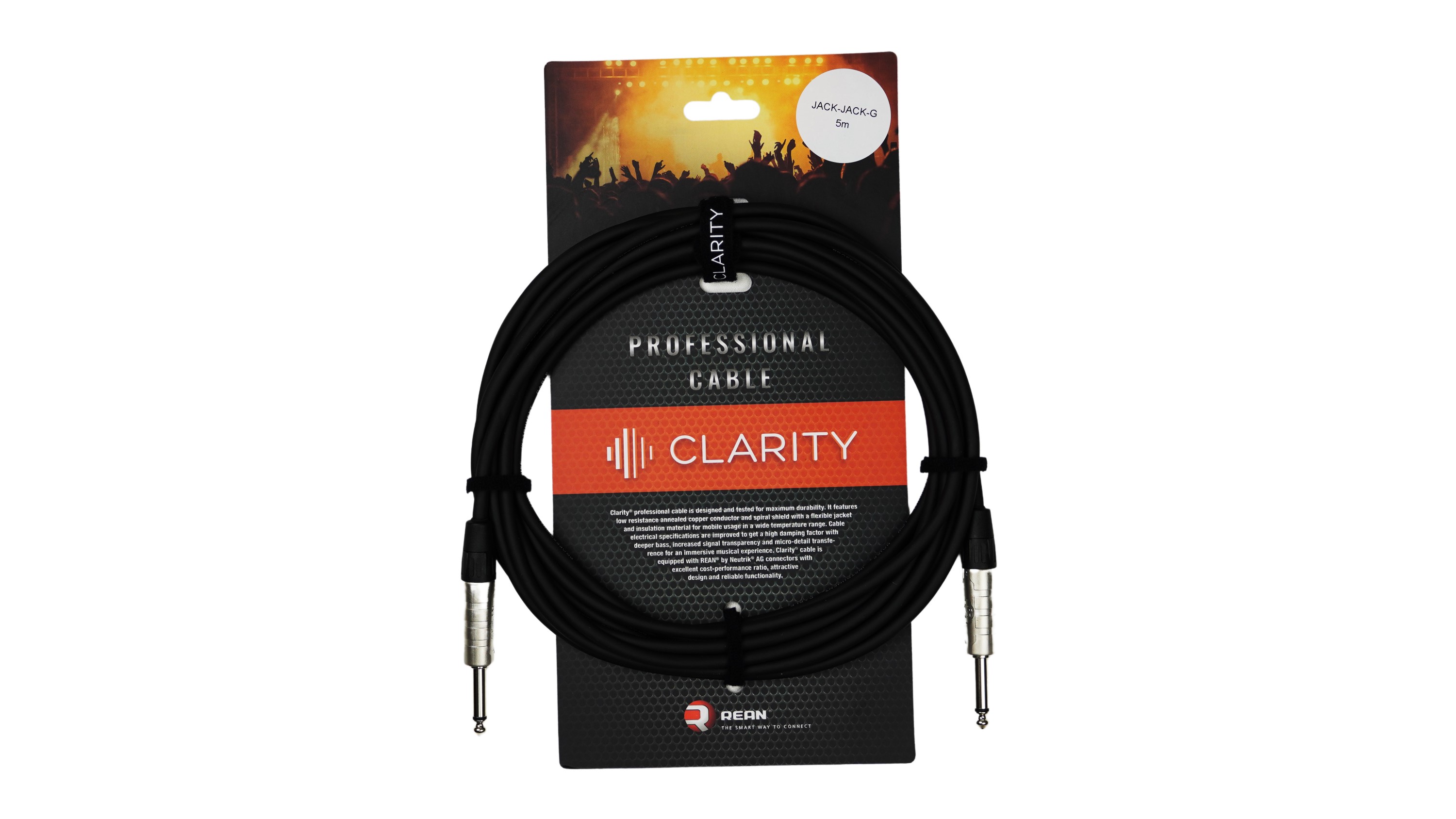 Кабель / Кабель інструментальний CLARITY JACK-JACK-G/5m
