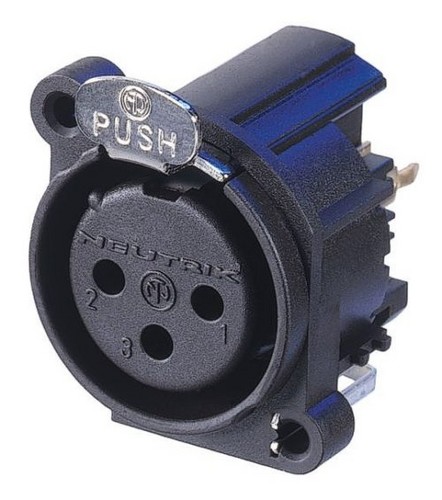 XLR разъемы (каноны) / Разъем панельный NEUTRIK NC3FAV2