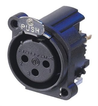 XLR разъемы (каноны) / Разъем панельный NEUTRIK NC3FAV1-D