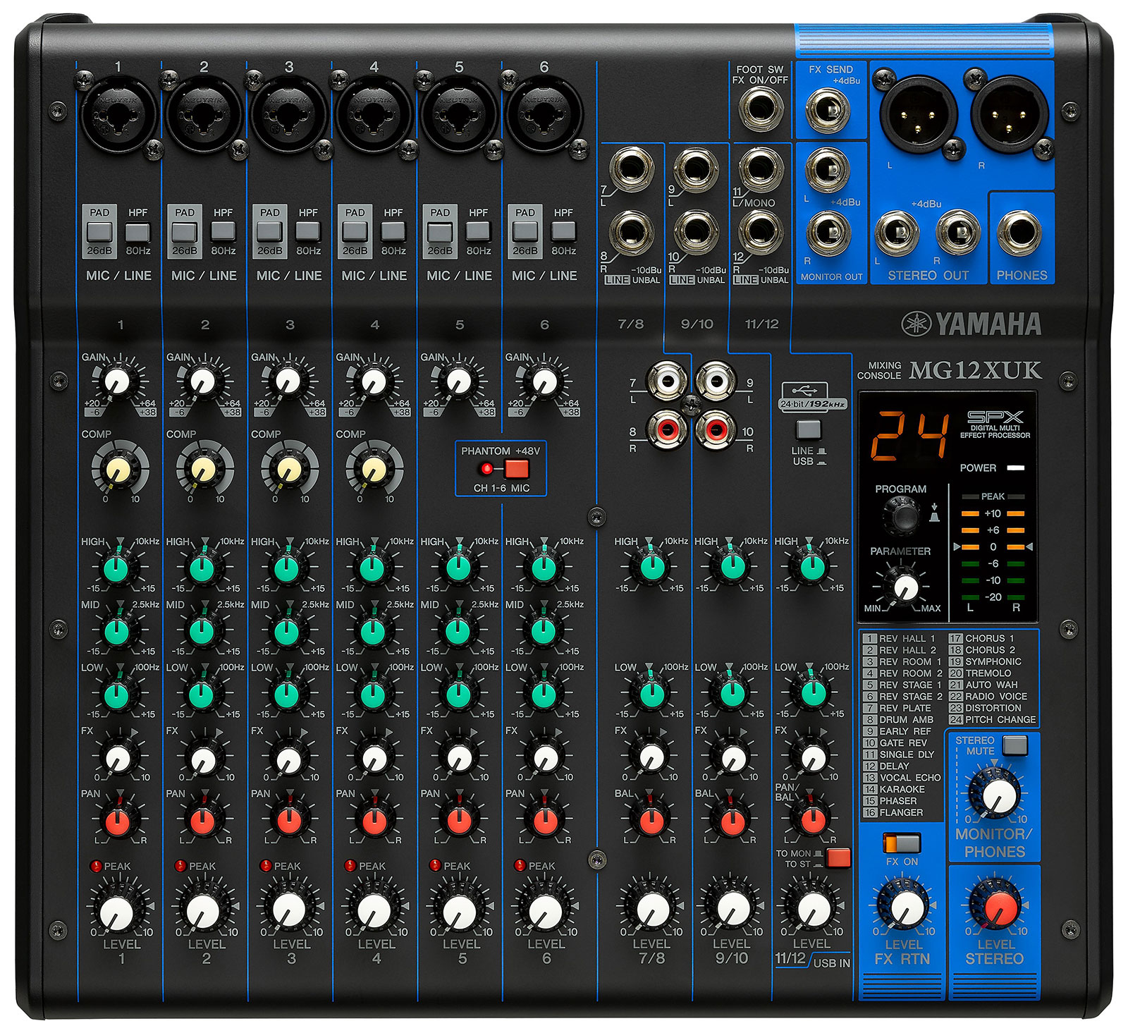 Аналоговые пульты / Микшерный пульт YAMAHA MG12XUK