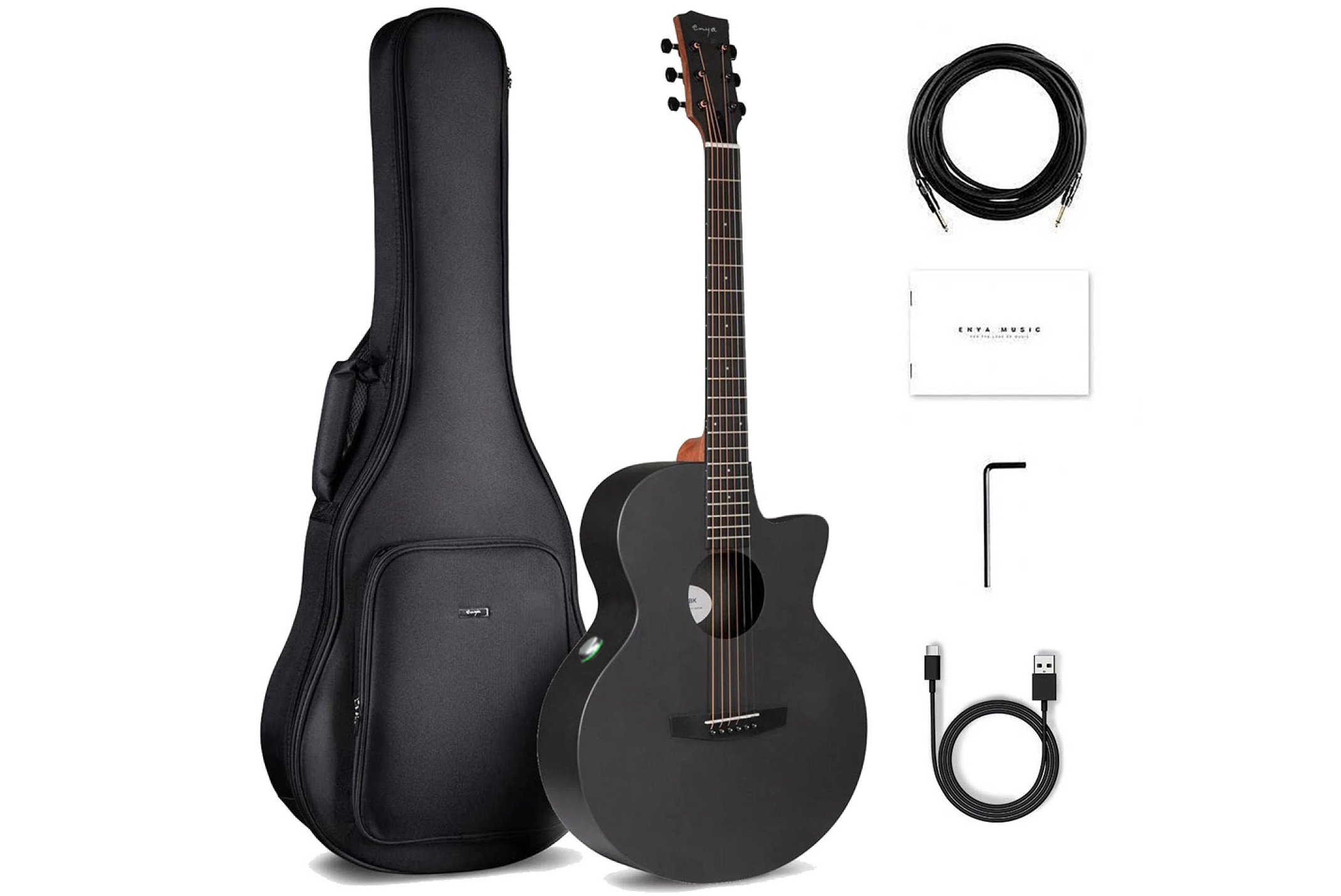 Електроакустичні гітари / Гітара електро-акустична ENYA EGA-XO/BK.SP1.EQ