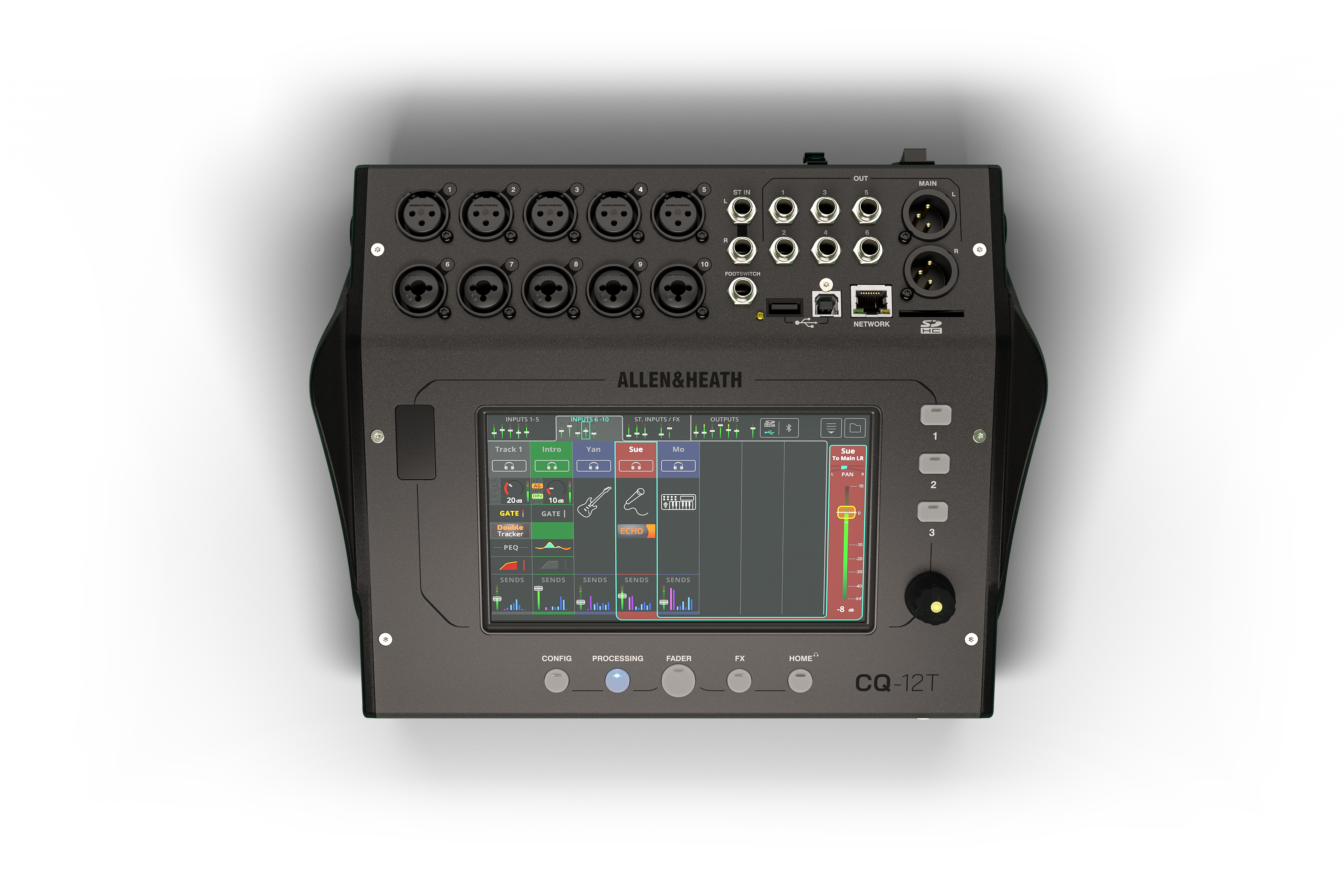 Цифрові консолі / Цифровий мікшерний пульт ALLEN HEATH CQ-12T