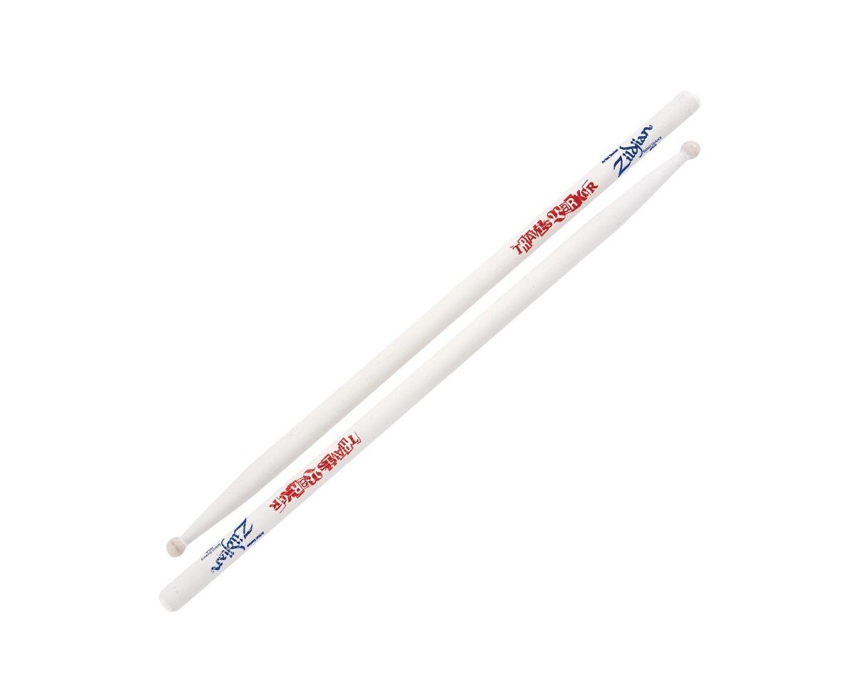 Барабанные палочки, щетки, колотушки / Барабанные палочки ZILDJIAN TRAVIS BARKER ARTIST SERIES DRUMSTICKS WHITE