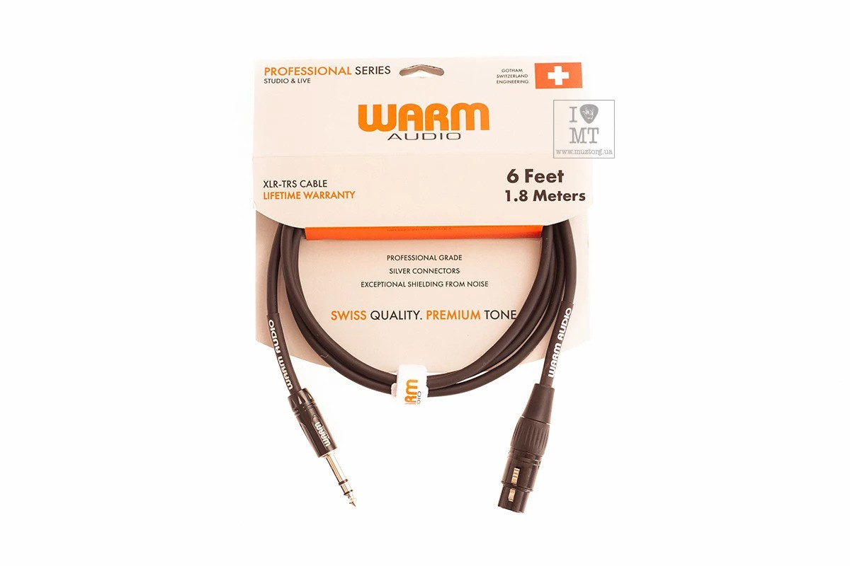 Кабелі / Кабель мікрофонний WARM AUDIO Pro-XLRf-TRSm-6'