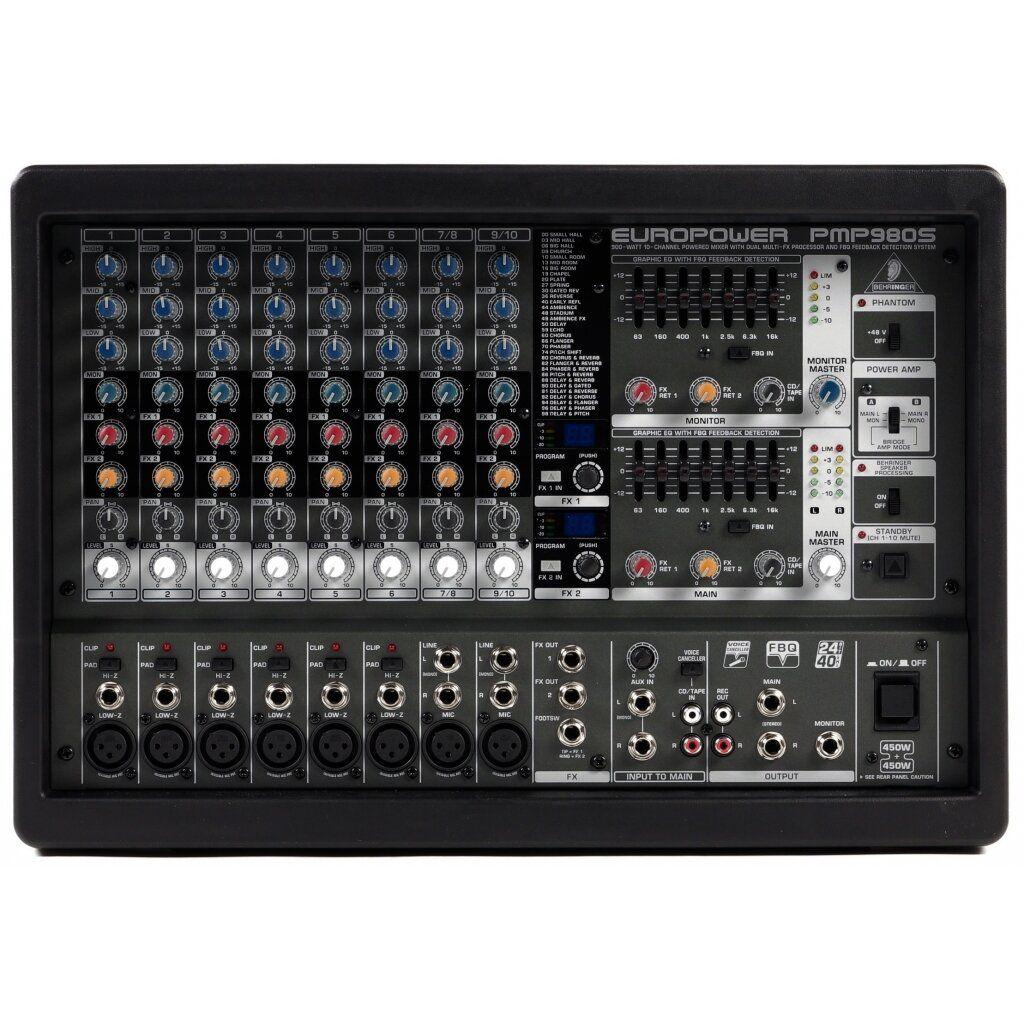 Микшеры с усилителем / Микшерный пульт BEHRINGER PMP980S