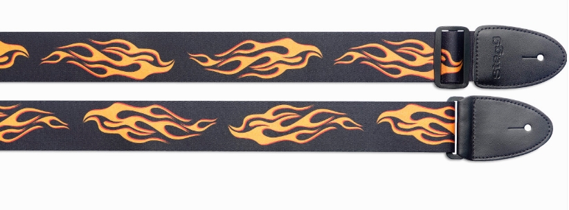 Ремні / Ремінь для гітари STAGG STE FLAME