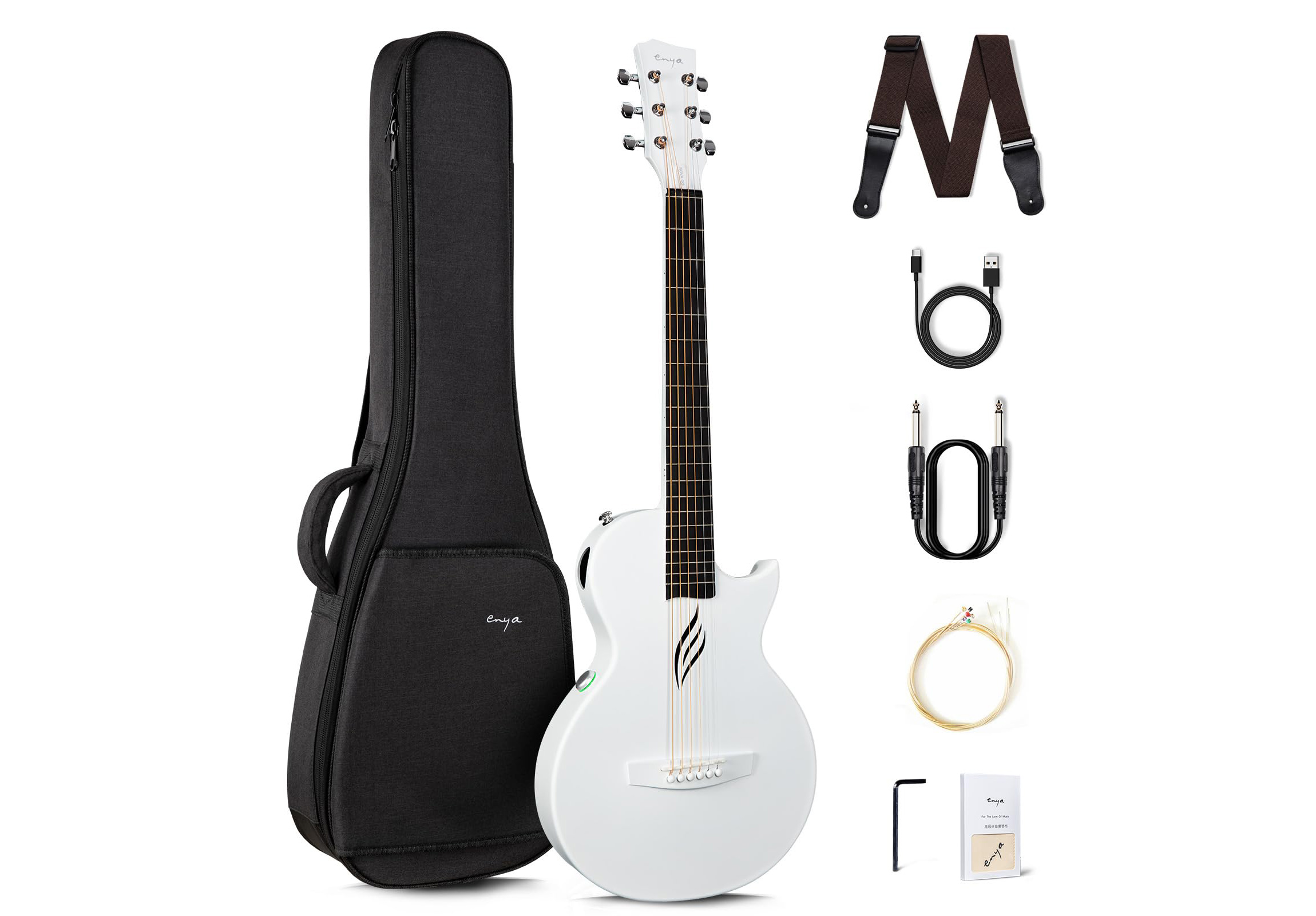 Електроакустичні гітари / Гітара смарт трансакустична ENYA Nova GO-WH.SP1