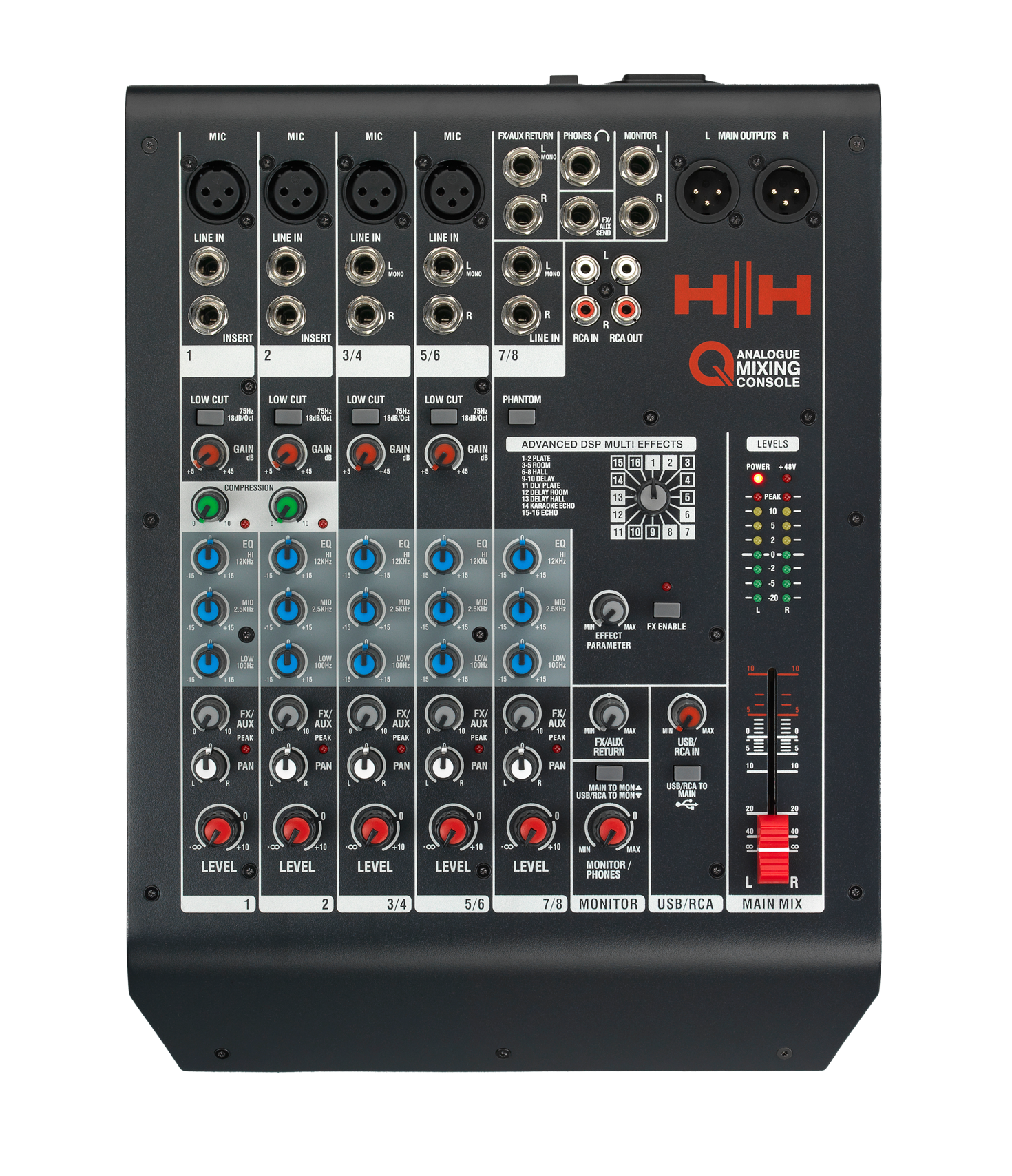 Аналогові пульти / Мікшерний пульт HH ELECTRONICS Q8FX