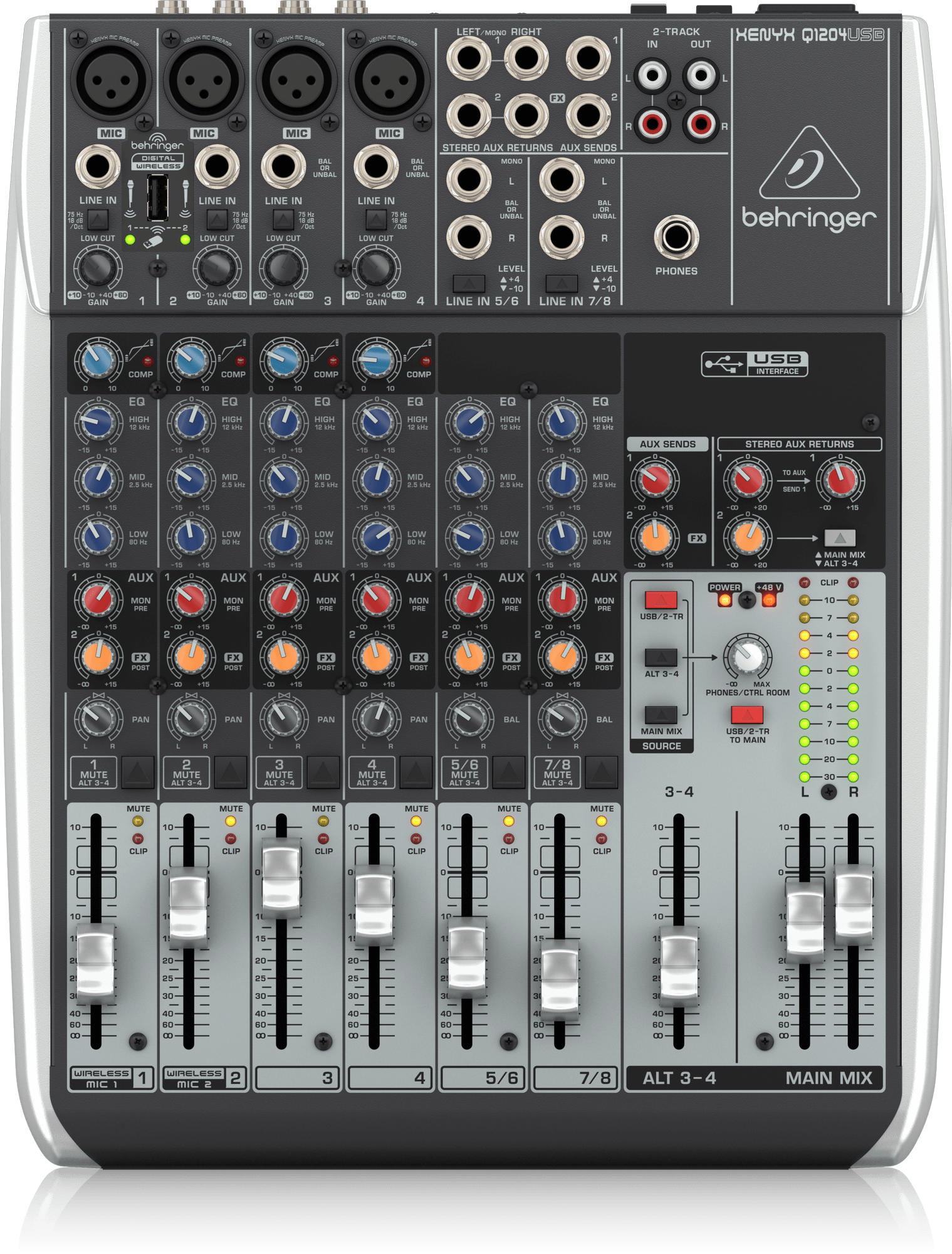 Аналоговые пульты / Микшерный пульт BEHRINGER XENYXQ1204USB