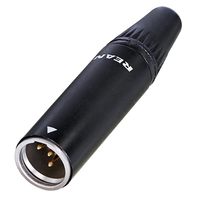 XLR роз'єми (канони) / Роз'єм кабельний REAN by Neutrik RT4MC-B