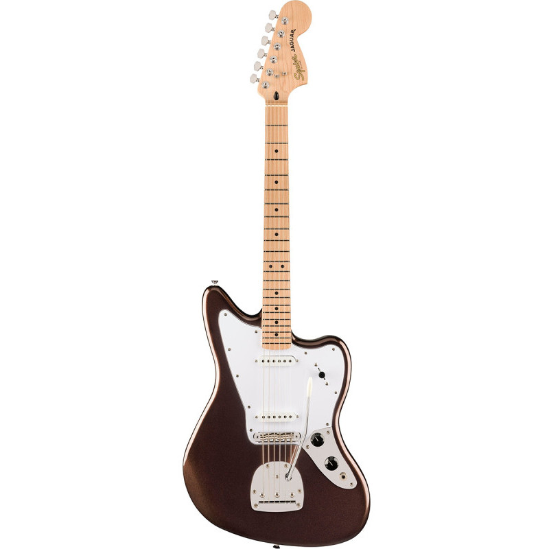 Електрогітари / Гітара електро SQUIER by FENDER AFFINITY SERIES JAGUAR MYSTIC METALLIC BROWN