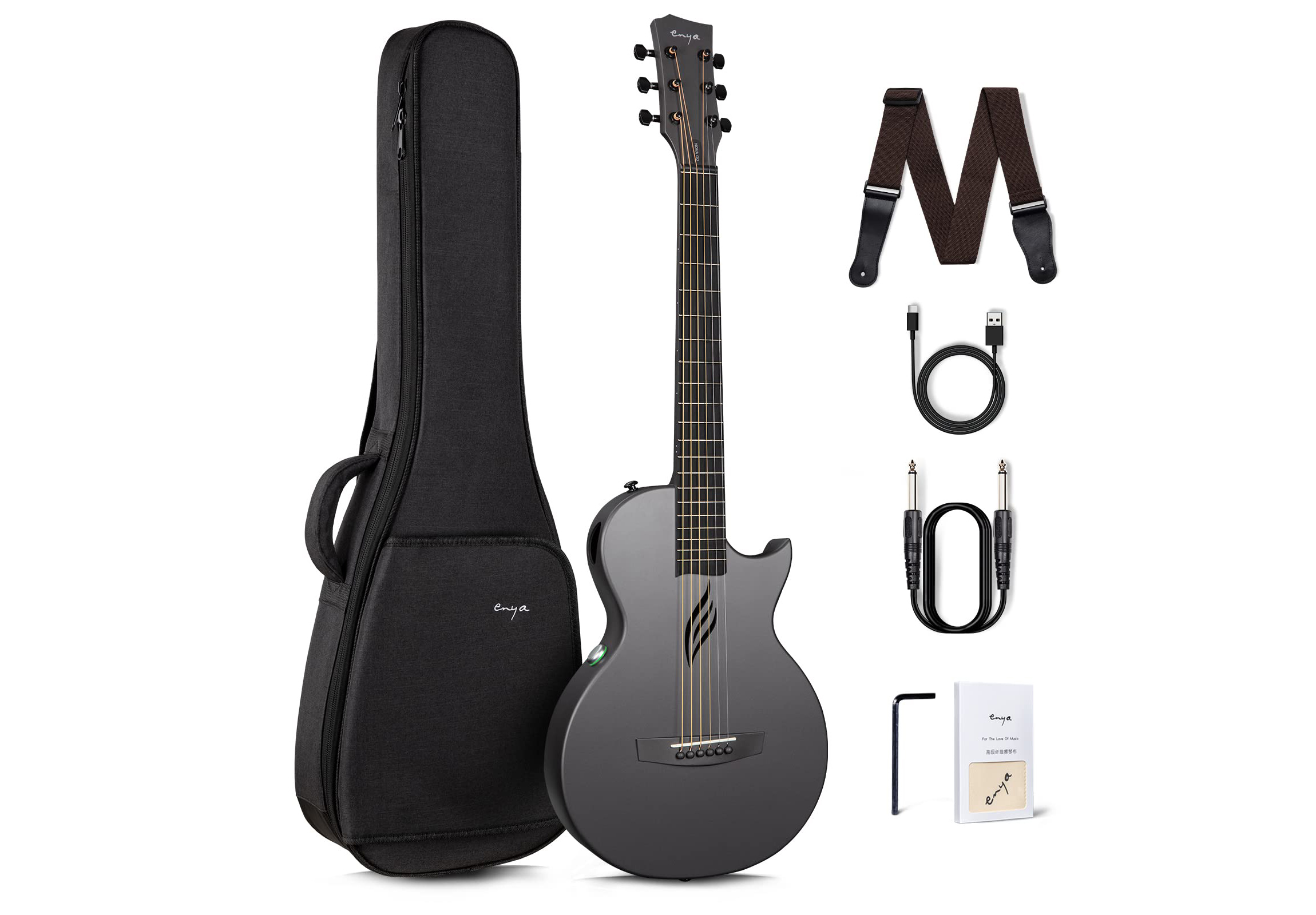 Электроакустические гитары / Гітара смарт трансакустична ENYA Nova GO-BK.SP1