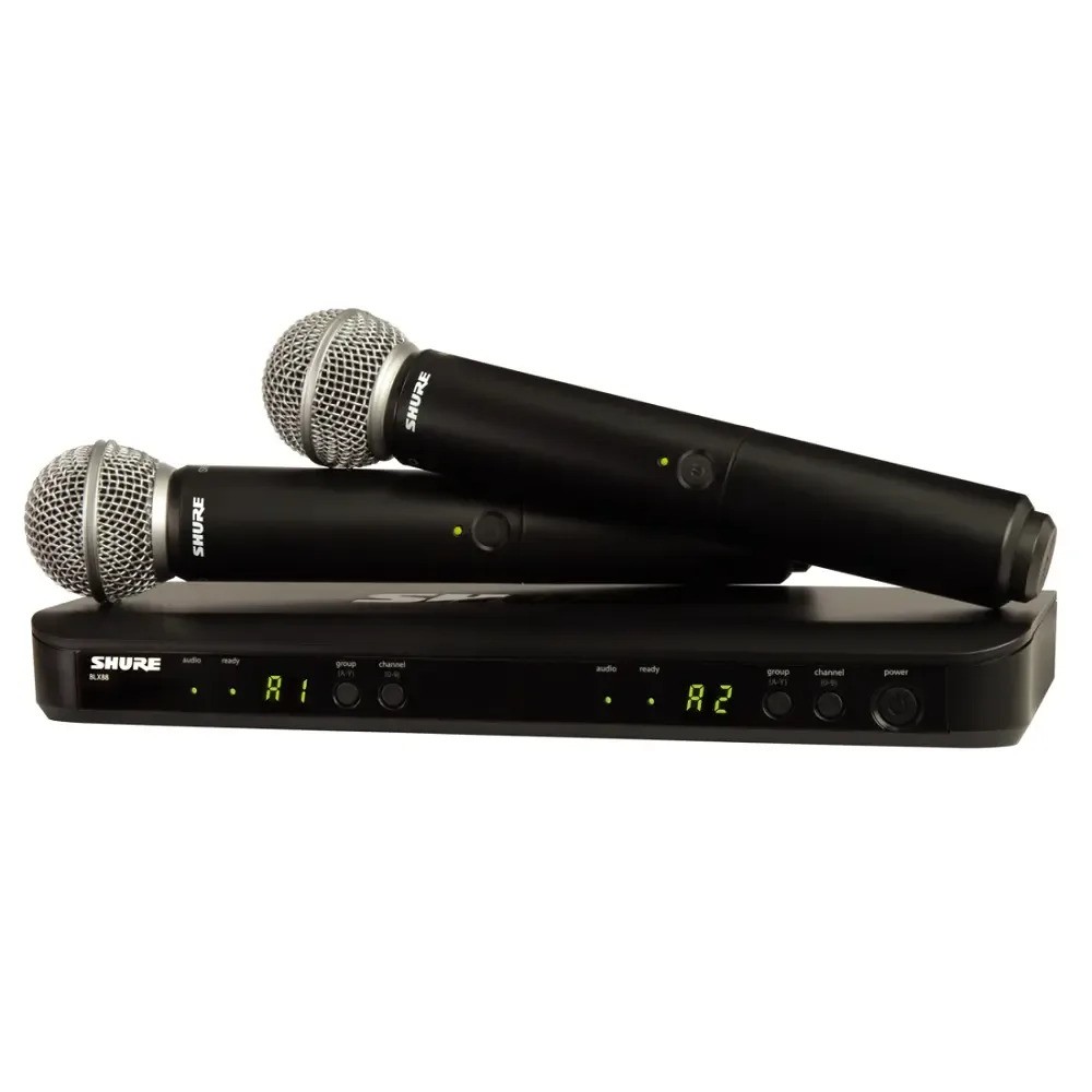 Радиомикрофоны и беспроводные системы / Радиосистема SHURE BLX288E/SM58-H8E