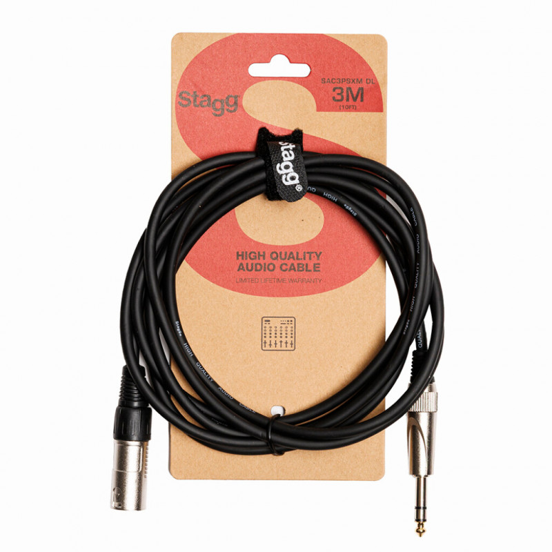 Аудиокабель / Кабель микрофонный STAGG SAC3PSXM DL